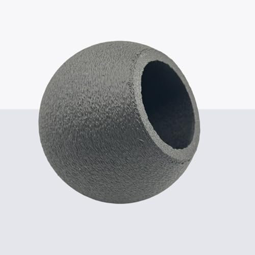 Aquarium Höhle mit Saugnapf – Kugelförmige Deko in natürlicher Optik, Rückzugsort für Betta- und Kampffische, ideal für Aquarienbewohner, einfache Montage an der Scheibe, schwebend (schwarz)