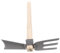 BESPORTBLE Ergonomischer Griff Doppelhacke Robuste Handhacke Aus Metall Für Die Gartenarbeit Leichtes Outdoor-Werkzeug