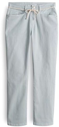 OPUS Damen Jeans | Boyfriend Jeans Louis French Mid Rise aus nachhaltigem BCI Cotton Mix Oxford Blue, 44 L28