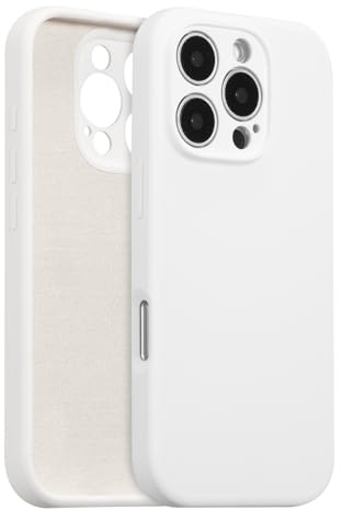 ZTOFERA Liquid Silicone Case for iPhone 16 Pro (6.3), White