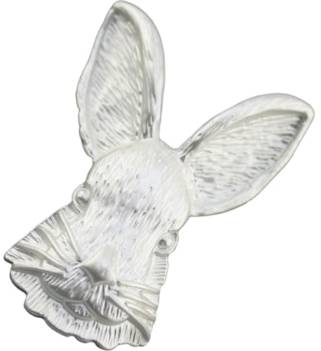 MUCKLILY Épingle à Revers Vintage Lapin en Alliage Argenté pour Femme, Accessoire Vestimentaire Charmant et Décoratif, pour Écharpes et Vêtements