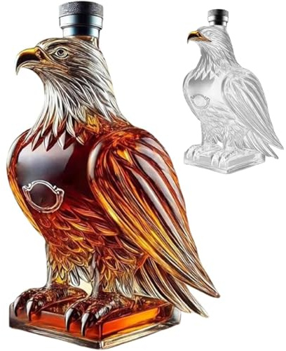 Eagle Whiskey Bottle, Eagle Shape Whiskey Decanter, Unique Decorative Glass Decanter, Wine for Lovers, Dad, Husband and Boyfriend for Kitchen