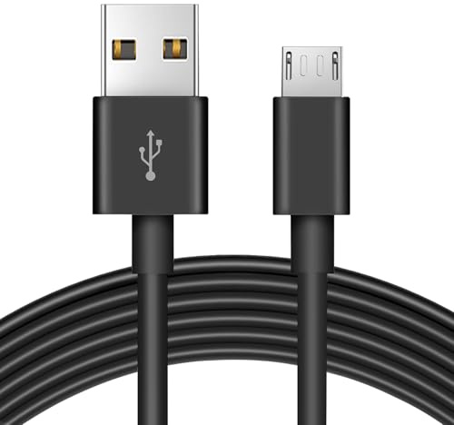 ANLINK 3M 10ft Micro USB Cable, Charging and Data Transfer, Micro USB Power Cord for Wyze Cam YI Camera Nest Cam Blink Netvue Kasa Cam Cloud Camera Furbo Dog Arlo Q and More Micro USB Devices-Black