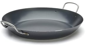 De Buyer, PAELLERA HIERRO AZUL, 2 ASAS, 8 RACIONES Ø 37 CM,5023.37