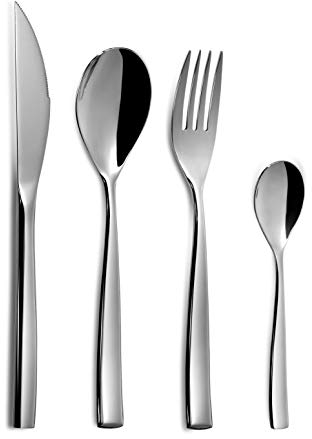 Comas Ibiza Besteck, 18/10 Edelstahl, 30 x 0,35 x 30 cm, 24-teilig