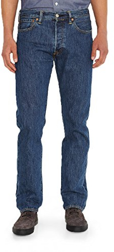 Levi's Herren Jeanshose 501 Original mit Knopfleiste, Straight Fit