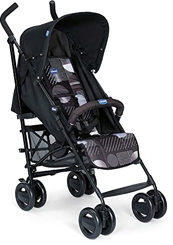 Chicco London Silla de paseo ligera, compacta y manejable, solo 7,2 kg, color negro estampado Matrix