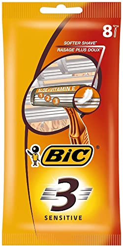 BIC Herren-Rasierer BIC3, 1er Pack (1 x 8 Stück)