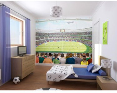 Football Crazy Wall Mural Wallpaper