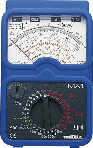 Multimètre portable analogique Metrix MX1 protégé contre Jets d'eau (IP65) Cat II 1000 V CAT III 600 V