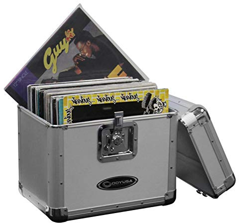 Odyssey KROM Series Silver Record/Utility Case for 70 12 Vinyl Records & LPs