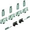 Hettich 45234 Slide LINE 56-Beschlägegarnitur, TK 40 Kg, 2 türig