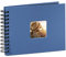 Hama Fotoalbum 24x17 cm (Spiral-Album mit 50 schwarzen Seiten, Fotobuch mit Pergamin-Trennblättern, Album zum Einkleben und Selbstgestalten) azur-blau