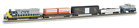 Bachmann Trains - Freightmaster Ready to Run Ensemble de Train électrique 60 pièces - Échelle N