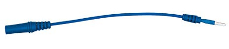 KS Tools 150.0969 4,0 mm Eingangsbuchse auf 2,5 mm Prüfadapterstecker flach (blau)
