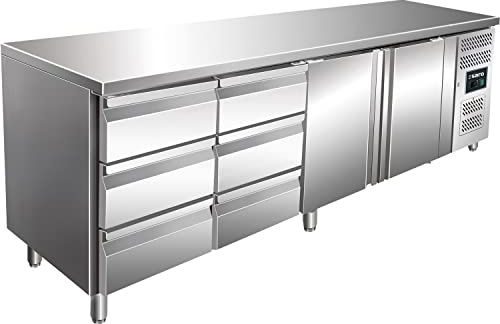 Kühltisch inkl. 2 x 3er Schubladenset Modell KYLJA 4150 TN