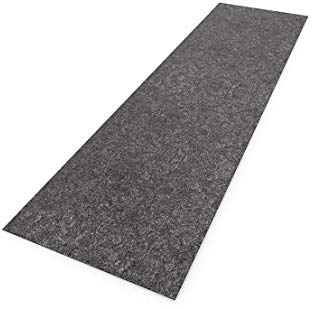 Luxflair XXL Tischläufer Tischband aus edlem Filz mit Design Muster Prägung, modern, dunkelgrau (+ weitere Farben), ca. 40x150cm, abwaschbar.