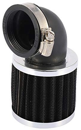 sourcingmap Universal 45mm Inlet Dia 90 Degree Bend Clamp-on Motorcycle Air Intake Filter Cleaner
