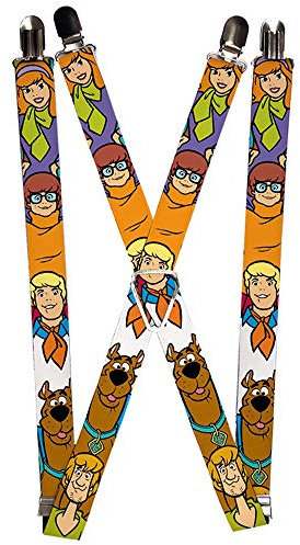 Buckle-Down Unisex-Erwachsene Suspender-Scooby DOO Hosentrger, Mehrfarbig, Einheitsgröße
