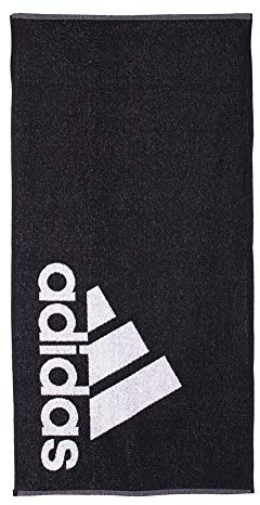 adidas Unisex-Handtuch für Erwachsene, groß, Schwarz/Weiß, NS