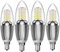HZSANUE E14 LED Kerze Lampen 12W, 6000K Tageslicht Weiß, 1350lm,Entspricht 100W Glühbirnen,Kleine Edison Schraube Kerze Leuchtmittel, 4-Pack