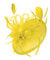 Caprilite Yellow Sinamay Disc Saucer Fascinator Hat for Women Weddings Headband