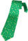dressforfun 302559 - St. Patrick's Day Krawatte mit Schriftzug und Kleeblättern, Krawatte in Dunkelgrün