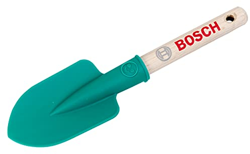 Theo Klein 2786 Pala Bosch, corta I Vanga tonda e resistente I Stabile manico in legno I Anti-UV I Giocattoli per bambini dai 3 anni in su