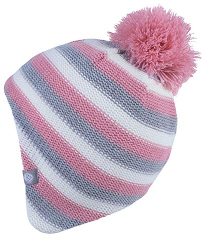 Hilltop Babymütze, hochwertige Kinder Wintermütze, Strickmütze, Kleinkind, doppellagig, Kinder Mützen/Farben:Rosa-Grau 50-52cm