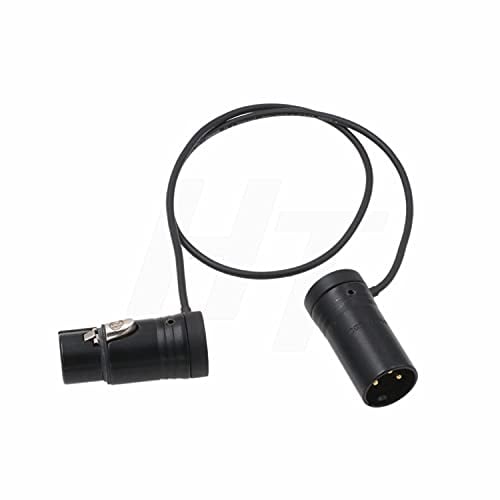 HangTon Audio Cable Low-Profile XLR 3 Pin Male to Female for Mic Camera Sound Devices 888 633 Zaxcom Zoom Audio Recorder Black 20