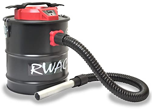 RocwooD Ash Vacuum Cleaner 15L 800W Collector Fireplace BBQ Stoves Home Workshop Grills Fire Pits Log Burners Chimineas HEPA Filter Bagless Dust Debris
