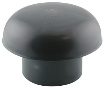 jardiboutique - ø 100 chapeau de ventilation pvc gris ardoise