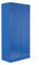 Schrank & Stuhl Aktenschrank Büroschrank Stahlschrank Flügeltürschrank mit 4 höhenverstellbaren Fachböden, 195x92x42 cm, Blau