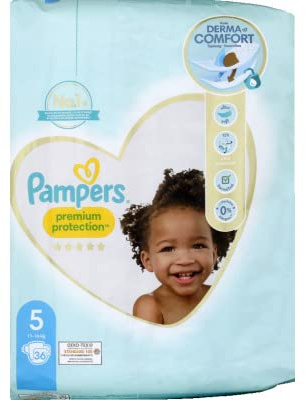 PAMPERS Premium Protection Taille 5 - 36 Couches