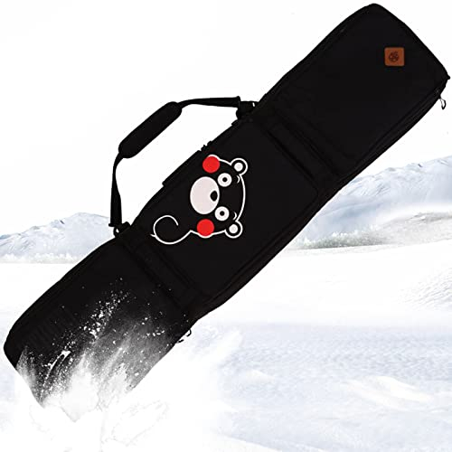 Multifunktions-Snowboardtasche mit großem Fassungsvermögen und Rädern, verschleißfest und wasserdicht, gepolstert, Skitasche, 3 Staufächer, Reise-, Kletter-, Campingtasc