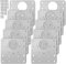 Honeueuen 10 Pack Hinges Repair Plate with Screws, Stainless Steel Hinge Repair Plate Kit, Kitchen Cabinet Cupboard Door Hinge Repair Brackets with Screws for Kitchen Furniture Wardrobe, 9*9 cm