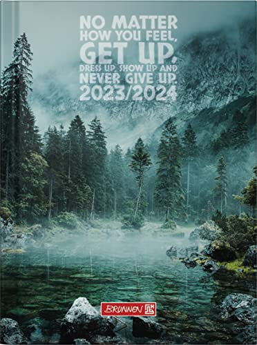 BRUNNEN Schülerkalender „Get Up“ 2023/2024 2 Seiten = 1 Woche A6 mehrfarbig