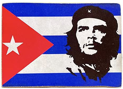 KUSTOM ART Magnet (Magnet) Che Guevara Vintage-Stil aus der Kollektion Druck auf Holz 10 x 6 cm
