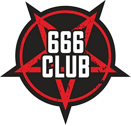 Spaß Kostet Aufkleber 666 Club 11 cm Pentagramm Devil hell