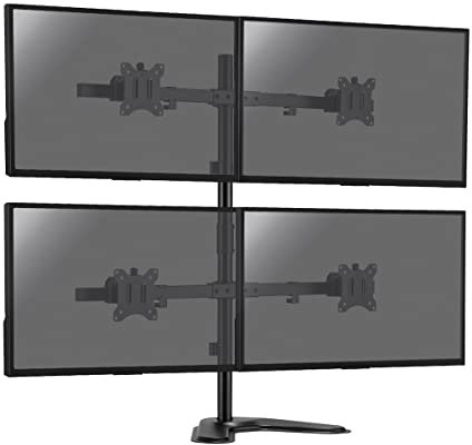 KIMEX 015-1154 Supporto da scrivania per 4 Monitor PC 17-32