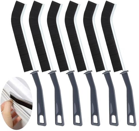Cepillo de Limpieza de Grietas de Cerdas Duras, Cepillo para Limpiar Juntas, Escobilla de Limpieza para rincones, Cepillo para Limpiador de Ranuras Ventanas,Cepillo Limpieza Hogar