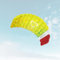 Skymonkey Airtwister 1.8 Lenkmatte inkl. Packsack & Flugschlaufen - Lenkdrachen bereits fertig angeleint, ready 2 fly, Kite mit stabilen Polyester Ripstop Material, Flugdrachen für Einsteiger geeignet