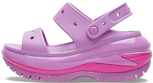 Crocs Unisex-Adult Classic Mega Crush Sandal | Platform Sandals, Bubble, 4 UK Men / 5 UK Women