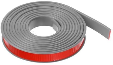 sourcing map U-Form Kantenband 25/32 x 9.8ft (20mm x 3000mm) Selbstklebendes TPE Flexibles Furnierkantenband Kantenschutz für Möbel Schrank Tisch Reparatur, Grau