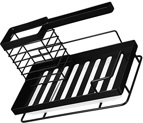 CHILDWEET Escurridor De Esponja Suministros para El Hogar Soporte De Drenaje De Trapo Estante De Tela para Platos Soporte para Cepillo De Plato Bandeja para Fregadero Soporte para