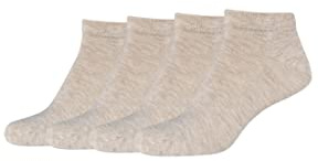 Camano Unisex Sneakersocken bamboo 4er Pack 43/46 nature melange
