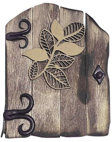 Blatt Miniatur Tür Outdoor Miniatur Baumschmuck Tür Feentür Garten Zubehör Dekoration Weihnachten