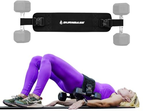 Übung Hip Thrust Gürtel für Gewichte, verstellbares Hip Thrust Band für Hanteln, Gesäßtrainingsgeräte, Booty Band für Hip Thrust mit extra Polsterung, Booty Trainer