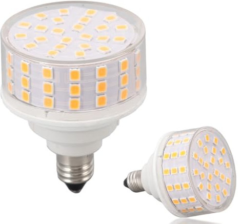 Beufee 2PCS E11 LED Bulb, 10W 1000LM LED Light Bulb LED Corn Light Bulb Ceiling Fan Light Bulbs Light Bulbs Replacement for Ceiling Table Cabinet Lamp