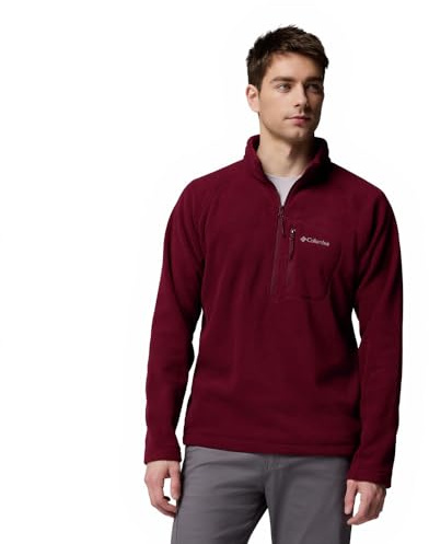 Columbia Herren Fast Trek 3 Half Zip Fleece Pull Over, Rich Wine, M